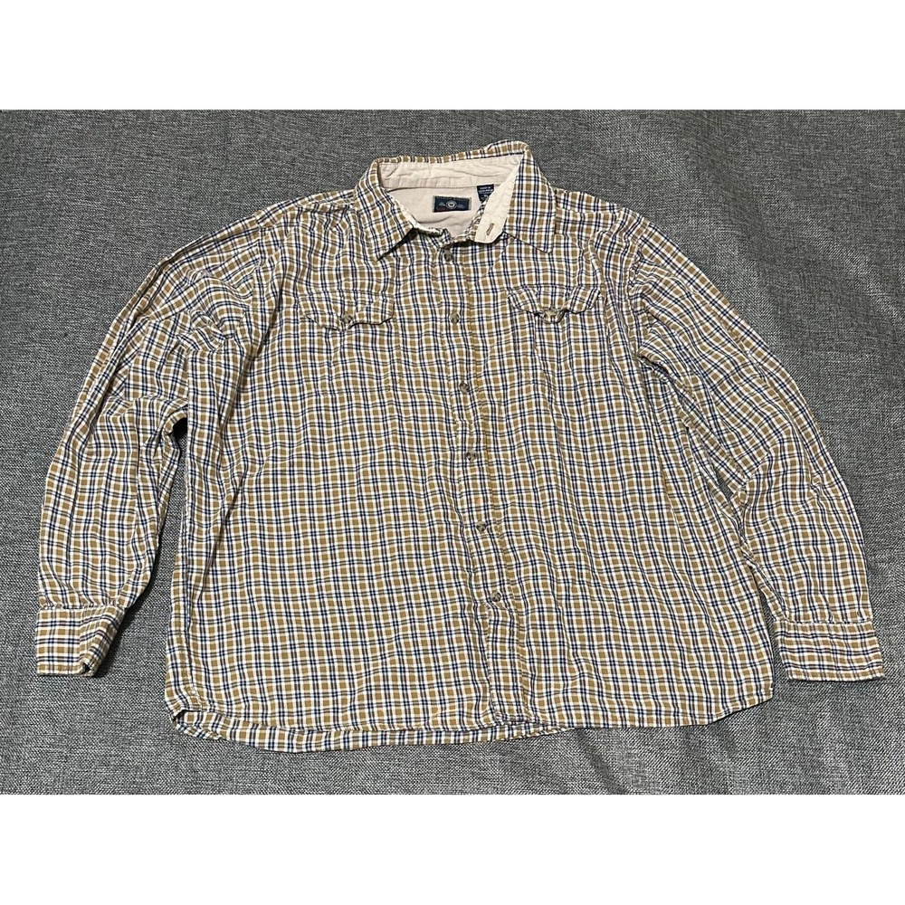 Wrangler Men's XL Plaid Long Sleeve Shirt‎